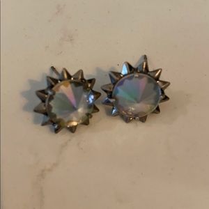 Kendra Scott antique silver stud earrings
